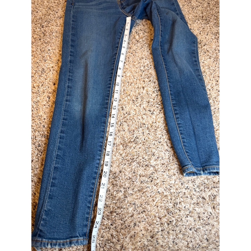 Levis 501 Skinny Jeans Womens 25 Medium Wash High Rise Button Fly Classic Denim - Picture 8 of 8